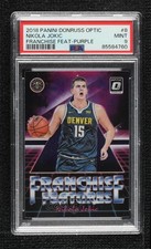 2018 Donruss Optic Franchise Features Purple Prizm Nikola Jokic PSA 9 MINT 09gn