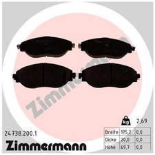 Satz Bremsbeläge Bremsklötze vorne für VW Arteon 3H7 3H9 Passat B8 3G2 | 2422