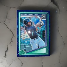 2025 Panini Donruss - Optic Rated Prospects Brice Matthews Blue Velocity Prizm