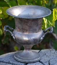 VINTAGE Wine Champagne Ice Bucket Silver Plated Rogers Art Deco Large Massive!