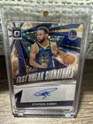 Stephen Curry 2025 Donruss Optic Fast Break Signatures Auto Mega-Rare