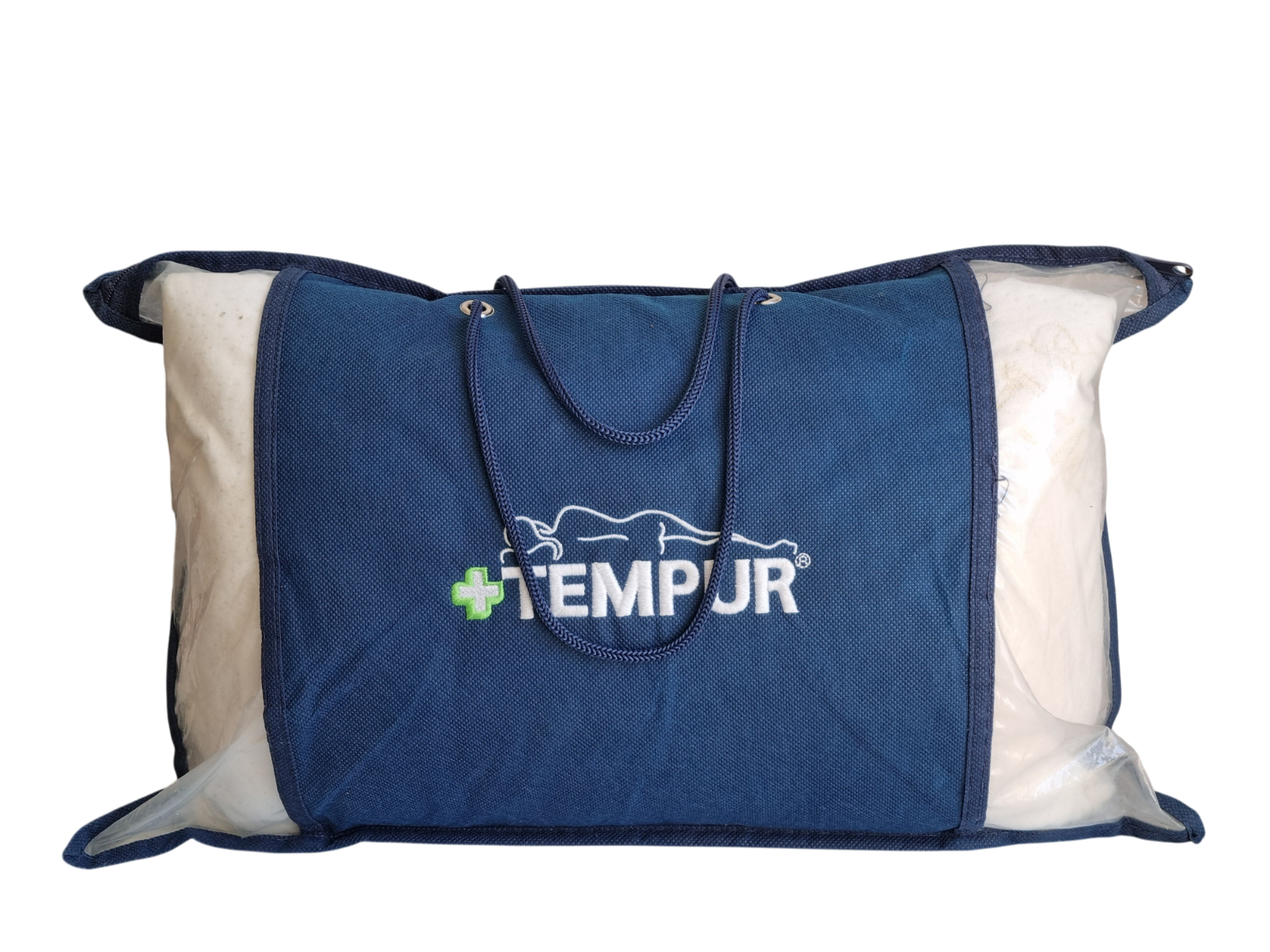 Tempur Original Memory Foam Travel Pillow 40cm x 26cm Cream with Protective Bag