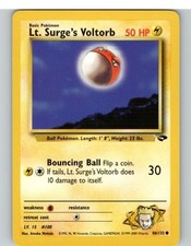 Pokemon TCG Lt. Surge's Voltorb Unlimited Common Gym Challenge 086/132 LP