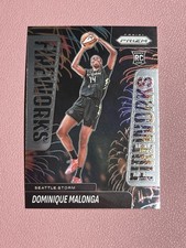 2025 Panini Prizm WNBA Dominique Malonga Fireworks Rookie RC #12 Seattle Storm