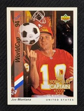 1993 Upper Deck World Cup 94  English/Spanish Honorary Captain - Joe Montana 🏆