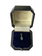 0.75ct Topaz and Diamond Pendant 9ct Gold Diamond and Topaz Gold Pendant