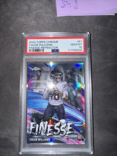 2024 Topps Chrome - Finesse Caleb Williams #F-1 Refractor (RC)
