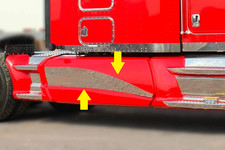 Kenworth T680 Stainless Steel Rear Side Fairi...