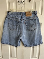 Vintage 80s Levi s 951 Relaxed Fit Orange Tab Jean Shorts Size 14 Made In USA