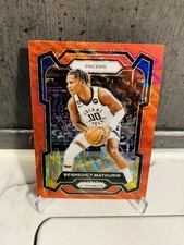 Bennedict Mathurin Red Wave Prizm Panini Prizm 2023-24 Pacers