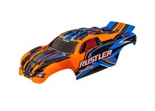 Traxxas 3734-ORNG - Rustler Pre-Assembled Clipless Body, Orange