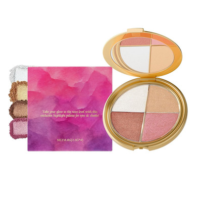 Glow Wardrobe Palette, Highlighting Eye & Cheek Palette - Rich Glow Shades