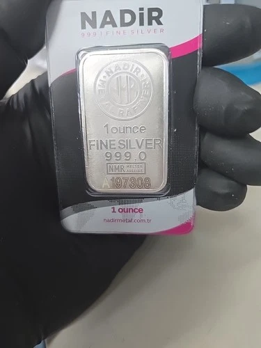 Nadir Metal Rafineri .999  1 oz Silver Bar ~ Sealed in Assay Card