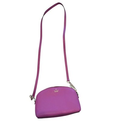 Kate Spade Cameron Street Hilli Leather Crossbody Bag Berry Crush Gold Hardware