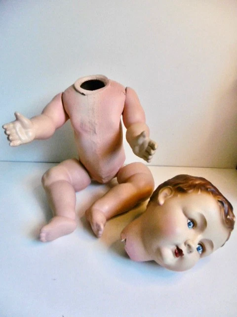 ANCIEN POUPON à rénover ou pour pièces DÉBUT XXème Ht : 42cm POUPÉE