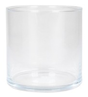 Inna-Glas Kerzen Glas Zylinder Sanya Ocean, Klar, 10 Cm, Ø 10,1 Cm