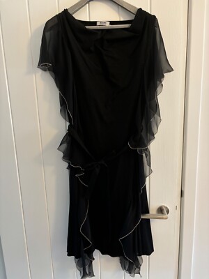BNWOT Moschino 'cheap and chic' black sleeveless dress Size 14