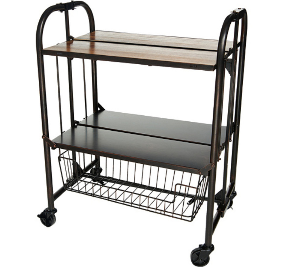 Основы для гурманов от Mikasa складная тележка с деревянным верхом бронза 32790₽