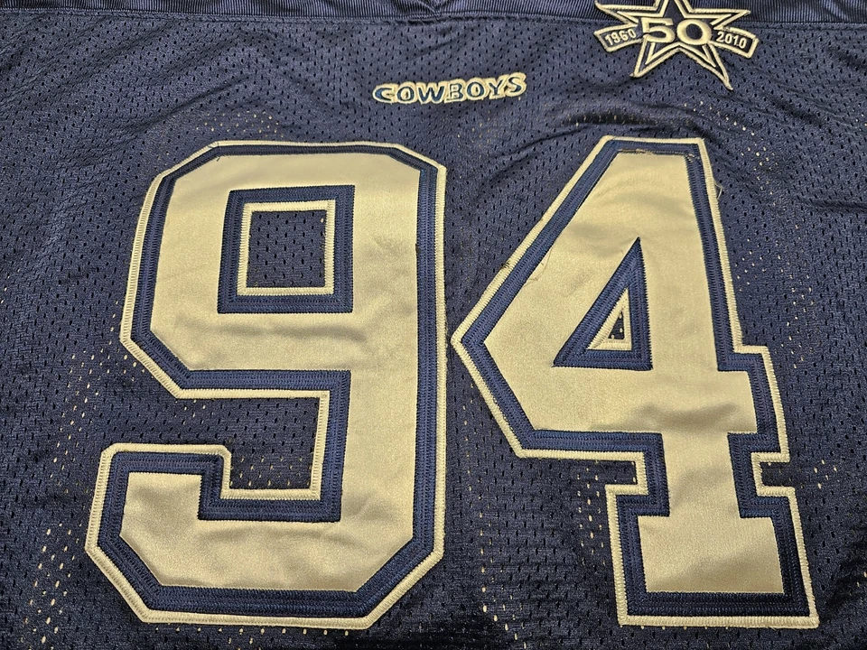 DeMarcus Ware Dallas Cowboys NFL #94 Jersey Size 52 50th Anniversary Patch - Image 3 of 4