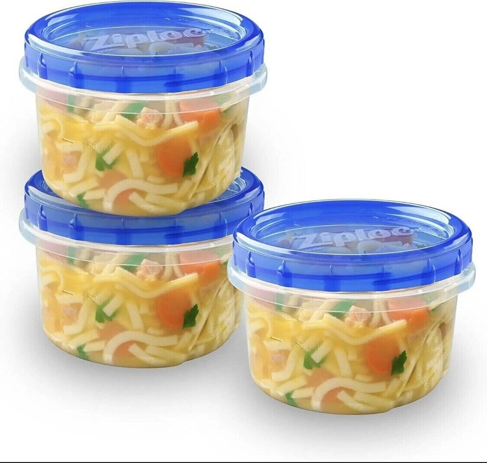 Ziploc 2 Cup 16oz Twist N Loc Food Storage Meal Prep Containers