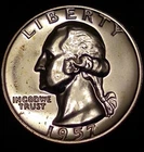 1957 P Washington Proof Quarter 90% Silver