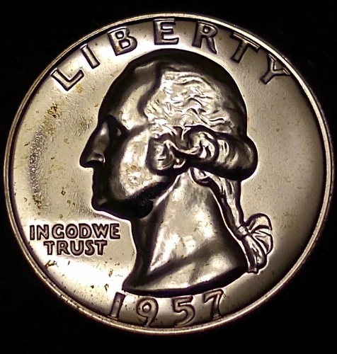 1957 P Washington Proof Quarter 90% Silver