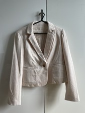 Hazel White/cream Blazer Size Medium