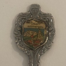 Vintage Souvenir Spoon Collectible Germany Oberammergau