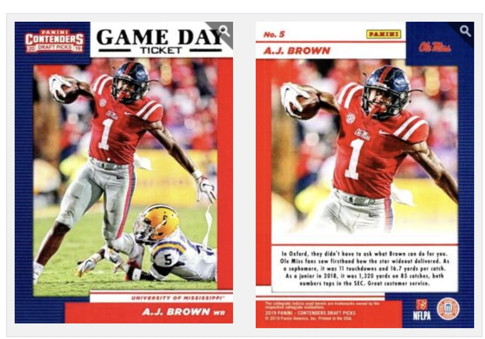 2019 Panini Contenders Draft Picks Gameday Ticket #1-40 Football Cards -You Pick - Image 2 of 4