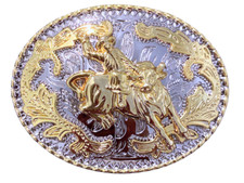 RODEO BULL RIDER BELT BUCKLE WESTERN ANIMAL FASHION HORSE Hebillas Vaqueras