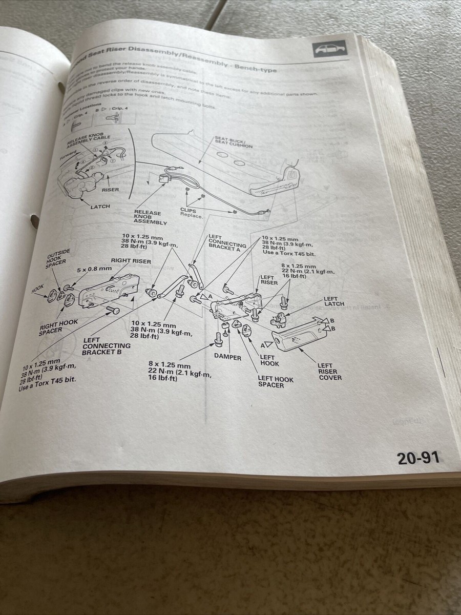 1999 Honda Odyssey Factory Service Repair Manual | eBay