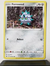 Ferroseed 130/202 Near Mint - Yuka Morii Clay Art - Sword Shield Pokemon Card