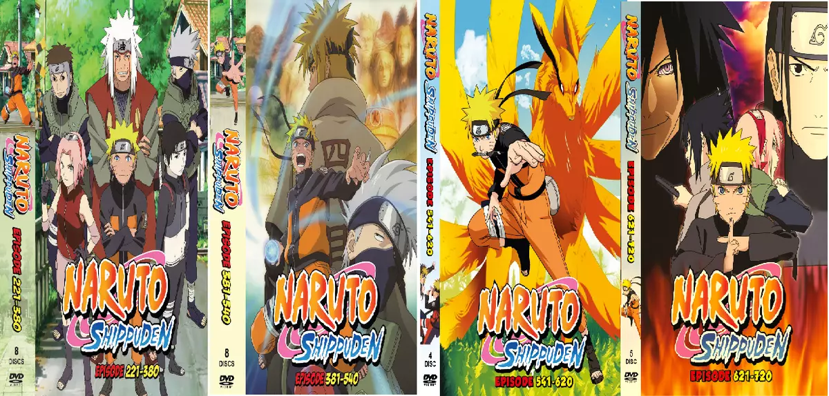 Naruto Shippuden Episodes 398-448 English Dubbed / Japanese