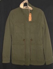 Fat Face Shropshire Coat Khaki Green Jacket 100% Cotton Size 14 New Tags Bnwt