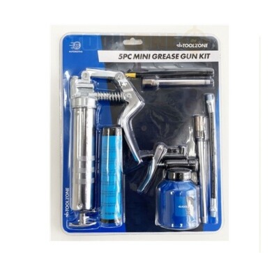 Grease Gun 5PC Mini Kit Garage Workshop Automotive Multi-Purpose Tool