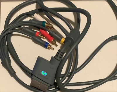 Genuine OEM Microsoft Xbox 360 Component HD AV Cable Composite RCA HDTV TESTED