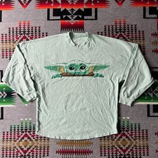 Disney Spirit Jersey Mandalorian Baby Yoda T-Shirt Small Green Star Wars