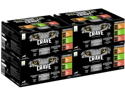 24x400g Crave Hundefutter Nassfutter Dosenfutter Multipack