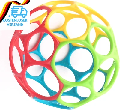 BESUCHE DEN BRIGHT STARTS-STORE Bright Starts, Oball Classic, Flexibler Und Leicht Zu Handhabender Ball, Sensori