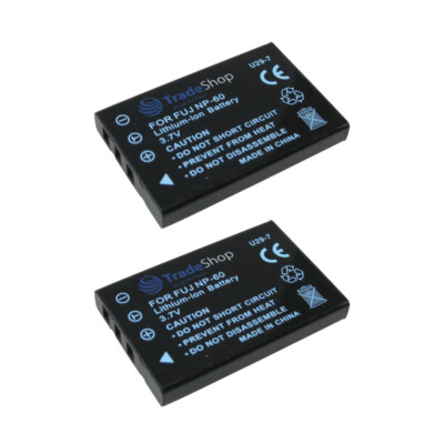 2x Akku 1400mAh für Jay-Tech Jaycam DC6025, DSC5120, HDV1080, DDV-H151z, i430