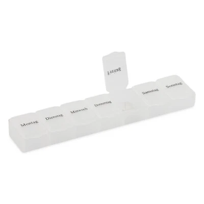 Pillenbox 7 Tage Tablettenbox Pillendose 1 Woche klein Medikamentenbox Tabletten