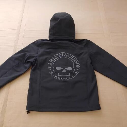Classic Harley Softshell Jacket Windproof Waterproof Hooded Jacket - Picture 6 of 8