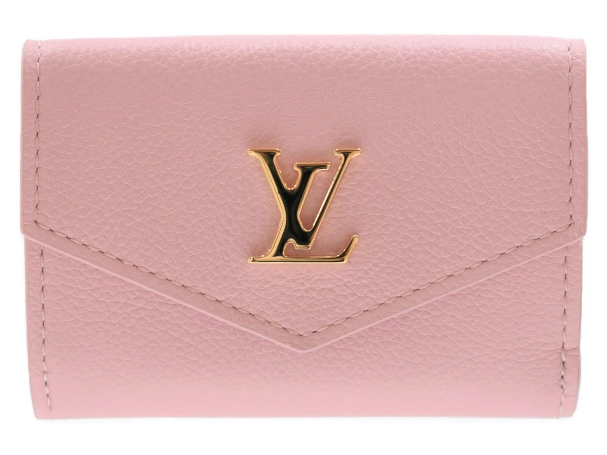 LOUIS VUITTON Portefeuille Lock Mini M80088 Pink/Gold Hardware