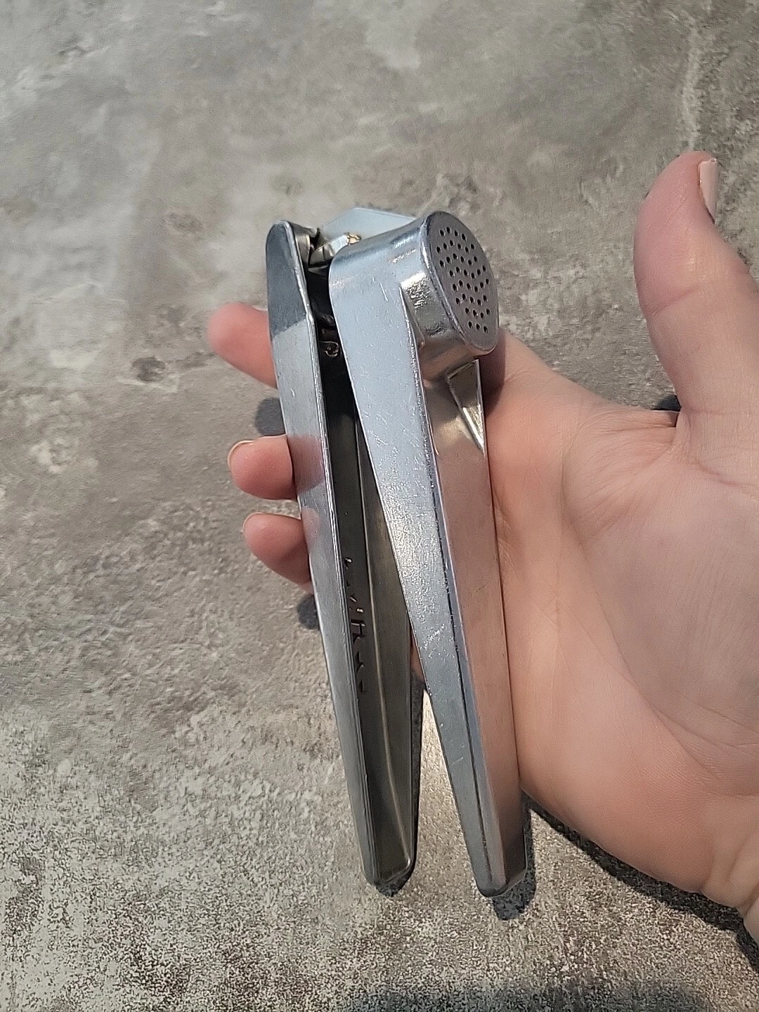 Vintage Zyliss SUSI Aluminum Garlic Press Made in Switzerland 6"
