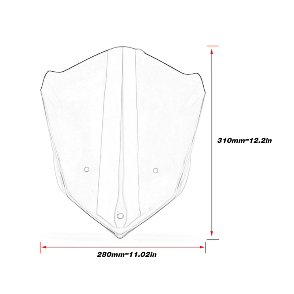 Carenado parabrisas de motocicleta doble burbuja humo BMW F800R 2015-2020 Foto 4 de 4