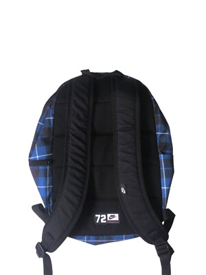 Nike 72 2.0 Heritage Plaid Unisex Backpack New without Tags ❤️ Nike Sportswear Heritage 2.0 Backpack Plaid Blue Black  main image 2