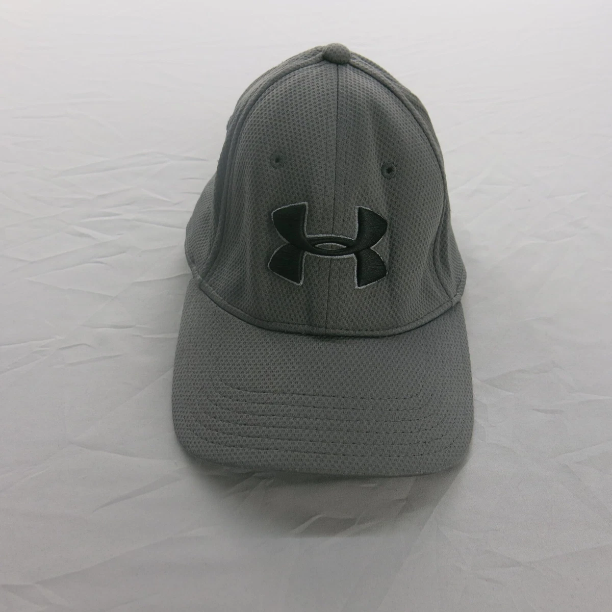 Under Armour 6493880 Mens Stretch Fitted Baseball Cap Embroidered Logo Gray  L/XL