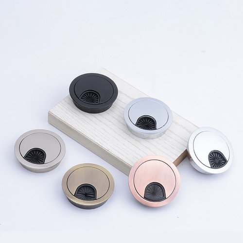 50/53/60/80mm PC Computer Desk Plastic Grommet Table Cable Tidy Wire Hole Cover - Picture 5 of 13