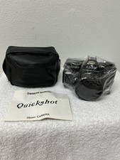 Quickshot X3000 35mm Film Camera Black Manual Focus w/ Case Manual