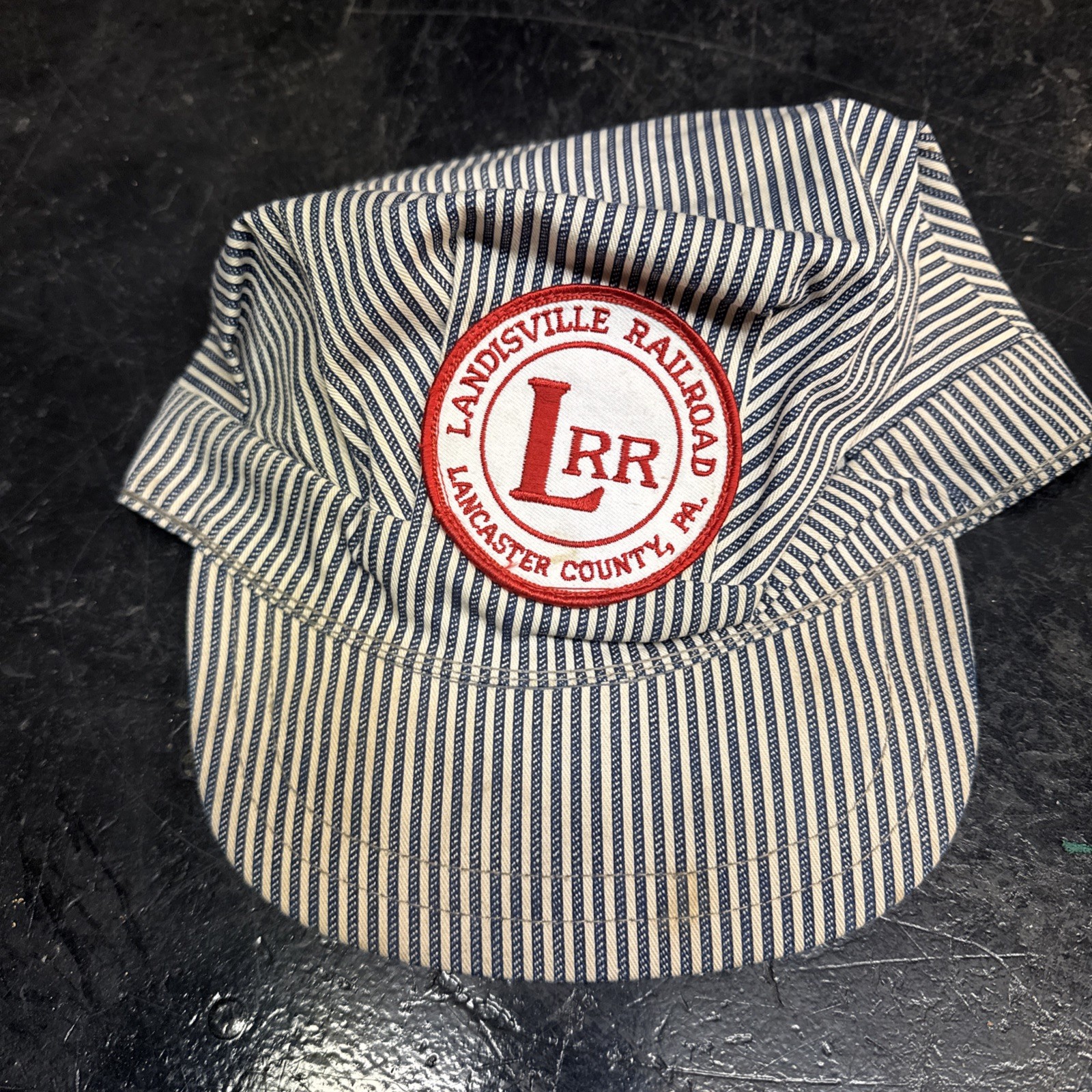 Train Conductor  Striped Engineer Cap Landisville… - image 6